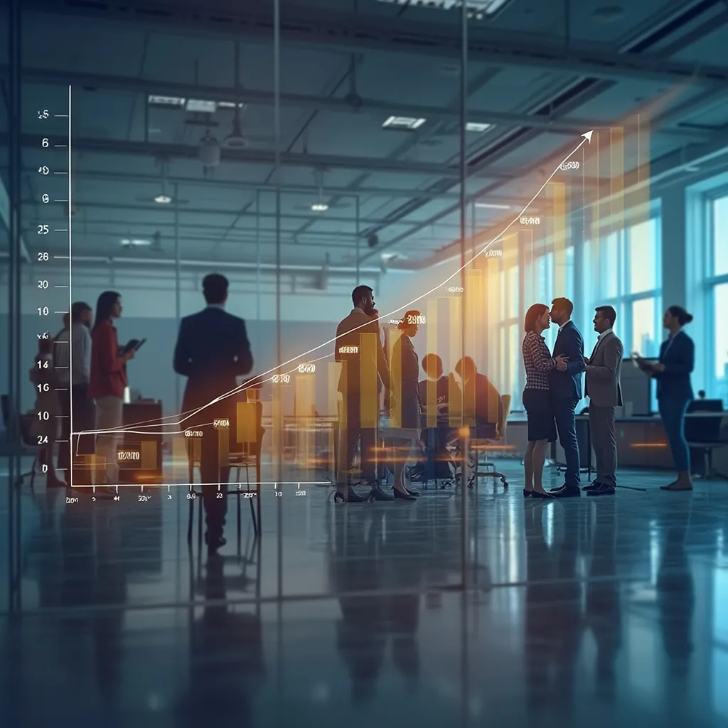Hitos de la empresa en una línea de tiempo conceptual